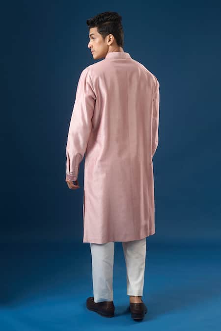 Countrymade Vertical Line Embroidered Kurta Set 