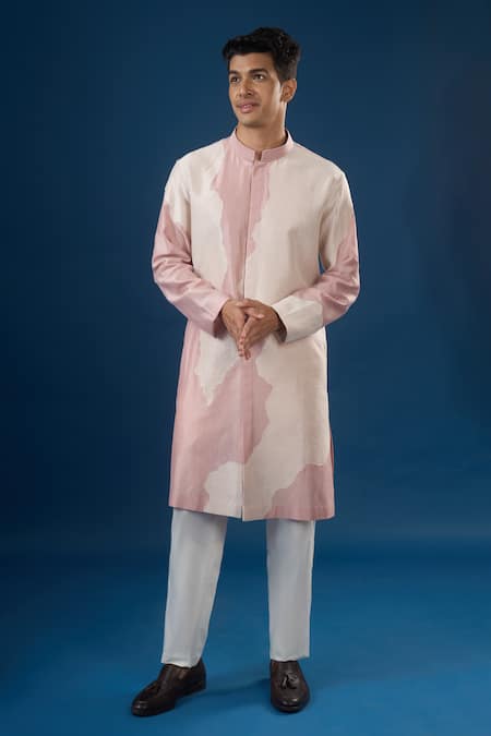 Buy Countrymade Pink Embroidery Old Rose Line Pattern Kurta Set Online at Aza Fashions Buy_Countrymade_Pink Embroidery Old Rose Line Pattern Kurta Set _Online_at_Aza_Fashions