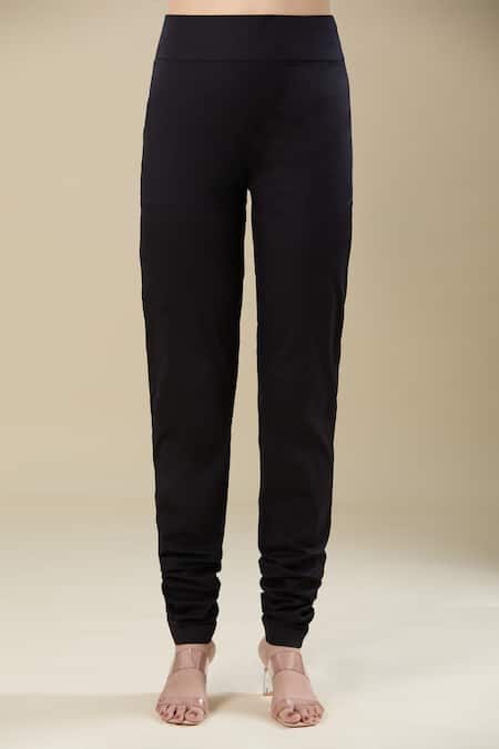 Anamika Khanna_Black Embroidery Round Neck Kurta Set _Online_at_Aza_Fashions