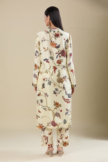 Anamika Khanna Floral Print Kurta Set 