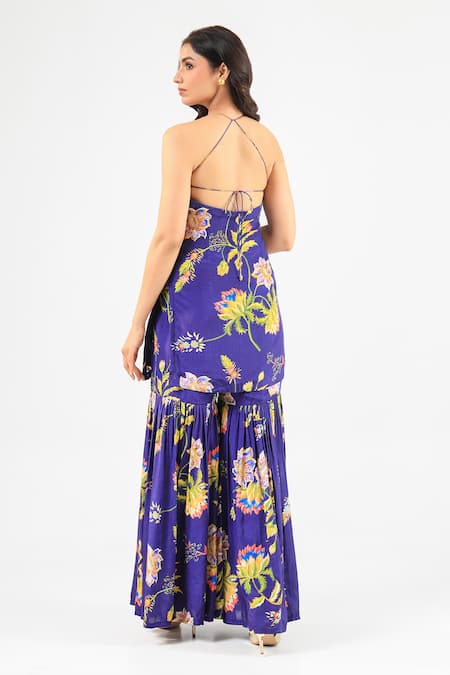 Amrood Floral Printed Kurta Sharara Set 