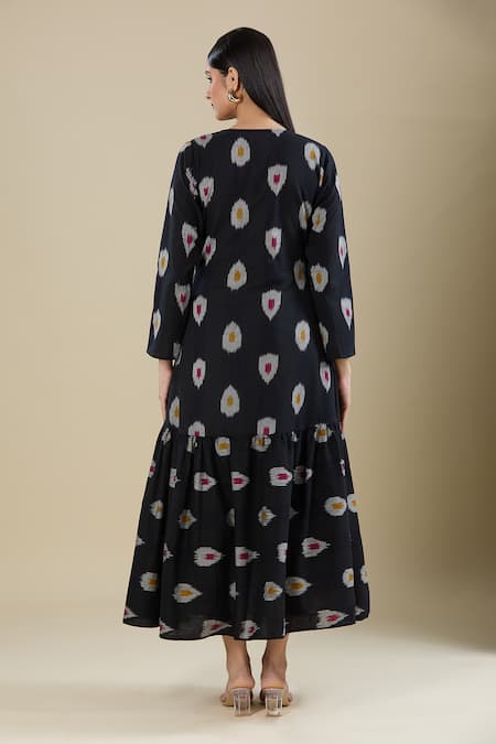 Naintara Bajaj Handloom Cotton Jacket & Dress Set 