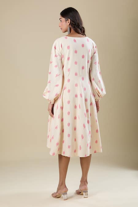 Naintara Bajaj Ikat Handloom Pink Dress 