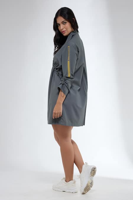 Krati Jain Grey Anti Fit Shirt Dress 
