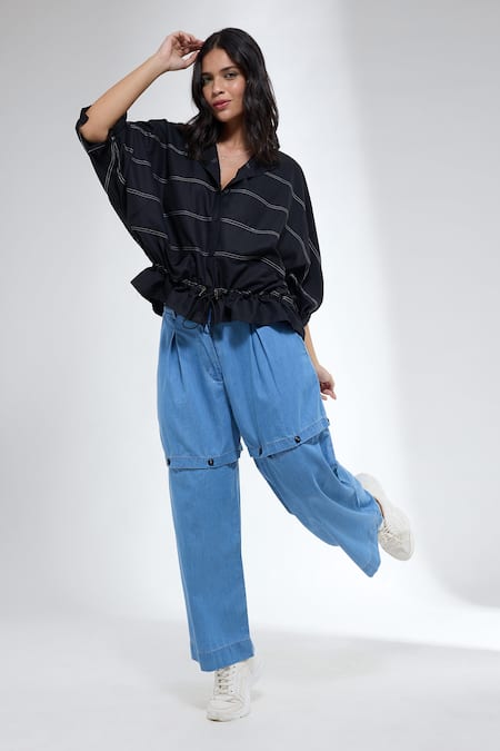 Krati Jain Black Anti Fit Shirt 