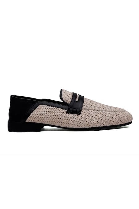 Shutiq Ivory Bere Seole Penny Loafers Online at Aza Fashions Shutiq_Ivory Bere Seole Penny Loafers _Online_at_Aza_Fashions