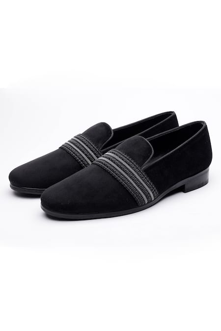 Buy_Shutiq_Black Zen Coal Loafers _Online_at_Aza_Fashions
