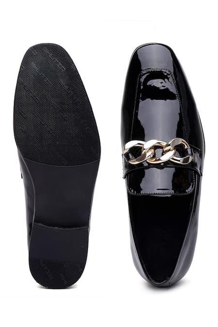 Shutiq Zizi Gold Chain Loafers 