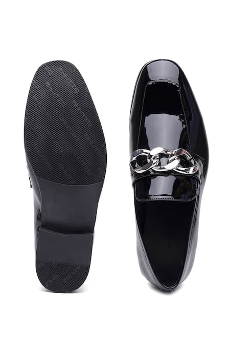 Shutiq Zizi Silver Chain Loafers 