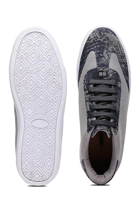 Shutiq Pelle Grey Textured Sneakers 