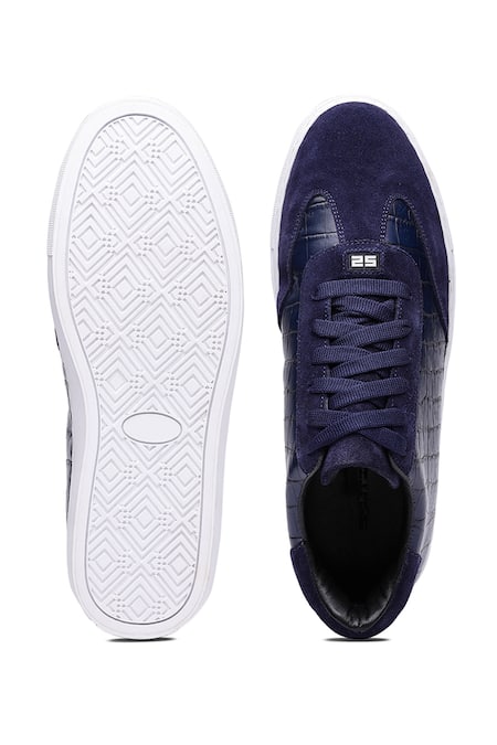 Shutiq Pelle Croco Navy Sneakers 