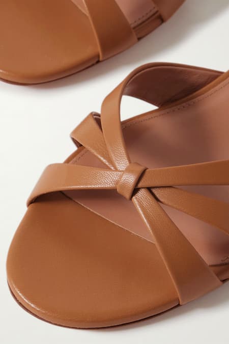 Sephyr_Beige Aine Genuine Leather Flats _Online_at_Aza_Fashions