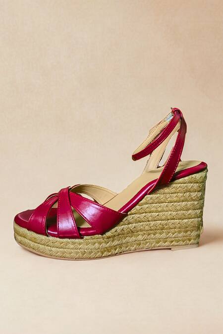 Sephyr Cici Wine Red Platform Wedges 
