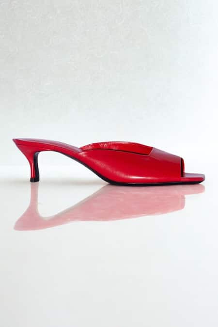 Sephyr Miranda Red Patent Leather Kitten Heels 