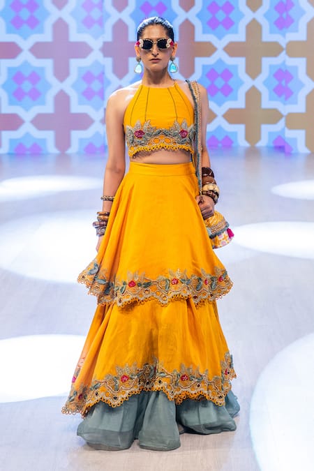Rishi and Vibhuti Dawn Lehenga Set 