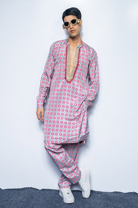 Rishi And Vibhuti Regalia Kurta Set  