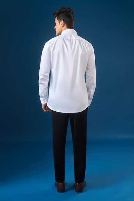 Rng Safawala White Lion Shirt White Lion Embroidered Shirt 