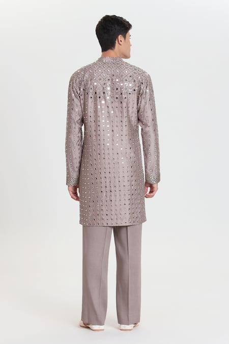 Abhinav Mishra Designer Mirror Embroidered Kurta Set