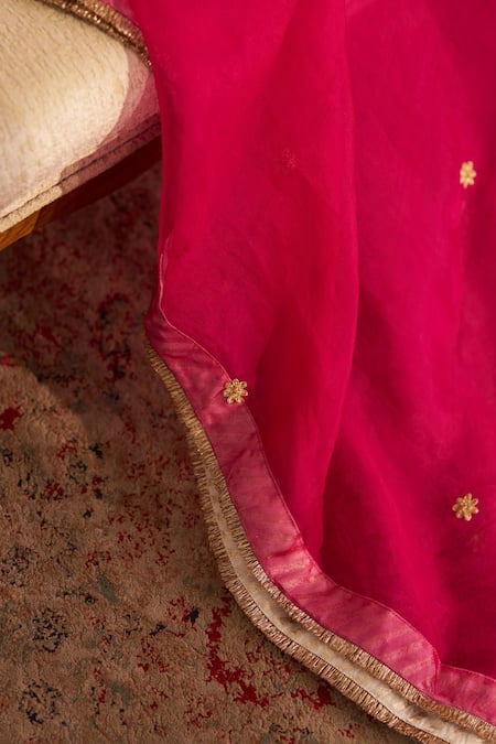 Buy Sheetal Batra Pink Silk Organza Embroidery Round Neck Ayra Kurta Set Online at Aza Fashions Buy_Sheetal Batra_Pink Silk Organza Embroidery Round Neck Ayra Kurta Set _Online_at_Aza_Fashions