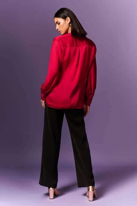 Emblaze Hot Pink Chiffon Shirt 