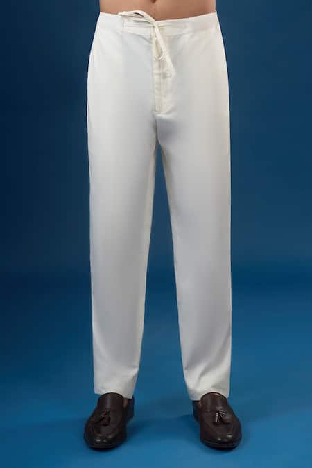 Countrymade_Blue Embroidery Scattered Pattern Kurta Set _at_Aza_Fashions