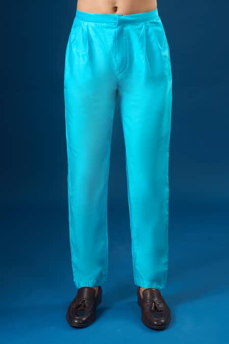 Buy_Arihant Rai Sinha_Aqua Silk Embroidery Printed Sherwani Set _Online_at_Aza_Fashions