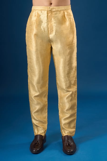 Buy_Arihant Rai Sinha_White Silk Lucknowi Print Sherwani Set 