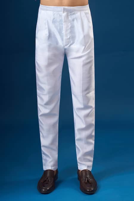 Buy_Arihant Rai Sinha_Peach Silk Embroidery Lucknowi Sherwani Set 