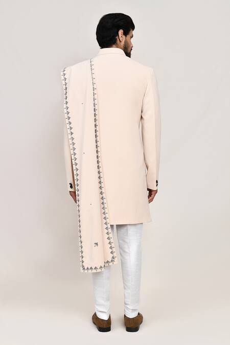 Arihant Rai Sinha Cream Sherwani Pant Set 