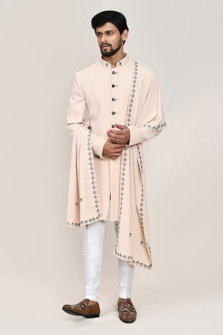 Arihant Rai Sinha Cream Sherwani Pant Set 