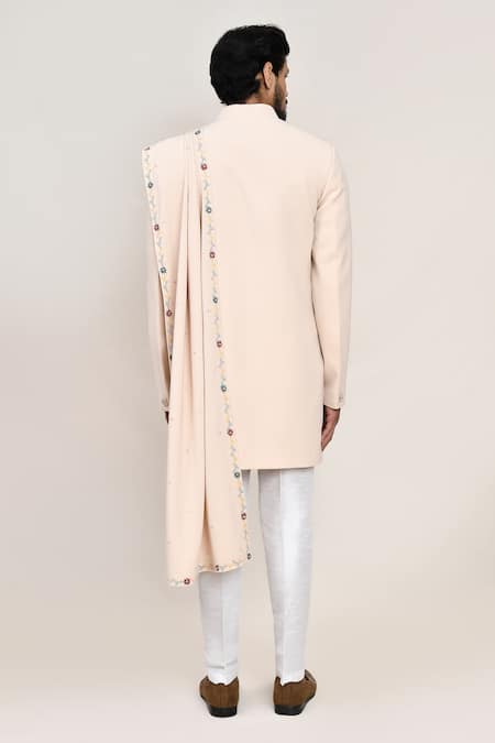 Arihant Rai Sinha Cream Sherwani Set 