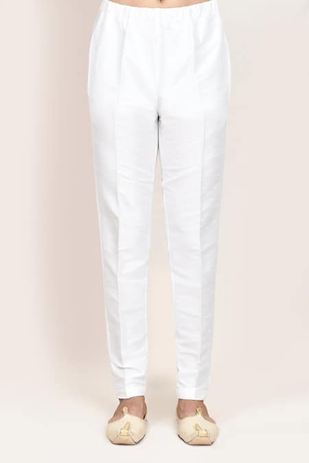 Arihant Rai Sinha_Green Terry Rayon Sherwani And White Pant _Online_at_Aza_Fashions