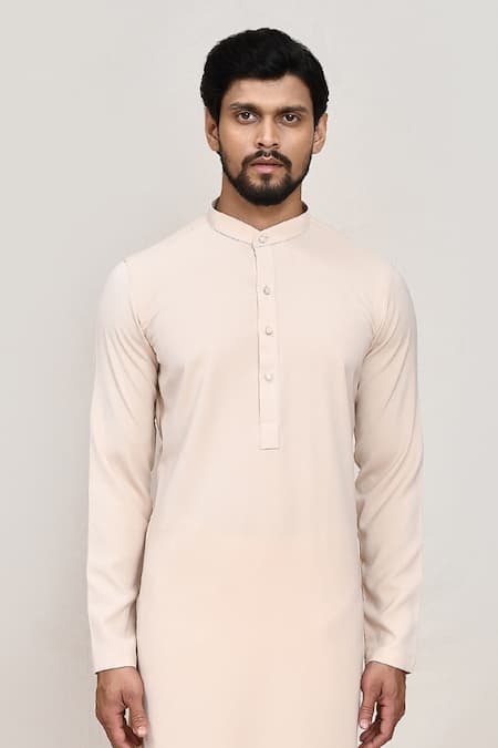 Arihant Rai Sinha_Cream Kurta And White Pant Set _at_Aza_Fashions