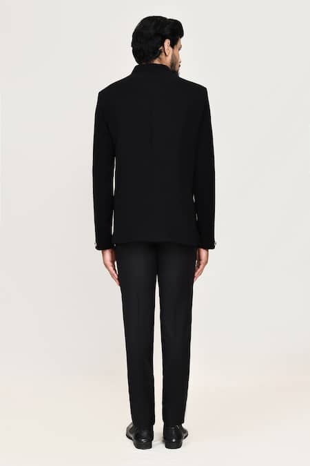 Arihant Rai Sinha Black Embroidered Coat & Pant Set 