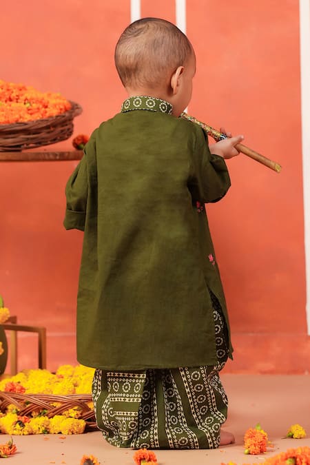 Cute Couture Rasleela Kurta & Dhoti Pant Set 