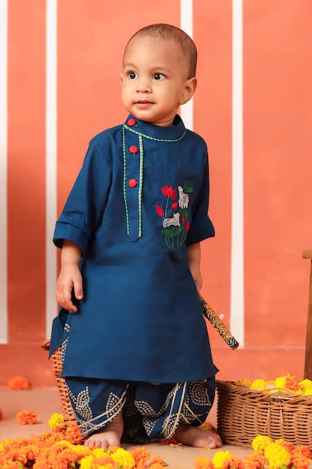 Cute Couture Vrindavan Kurta & Dhoti Pant Set 