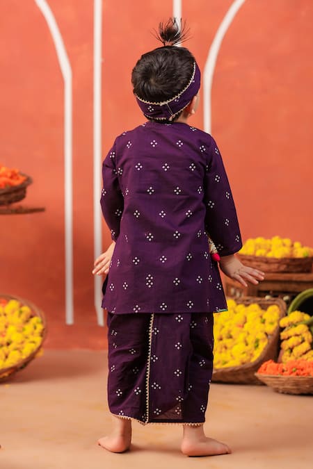 Cute Couture Bansi Angarkha & Dhoti Pant Set 
