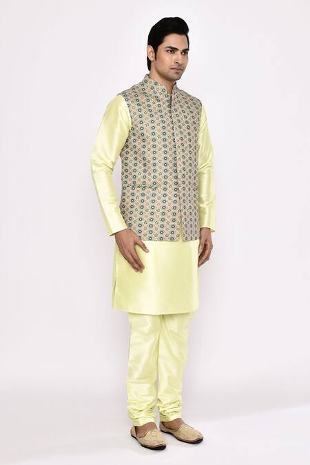 Shop Arihant Rai Sinha Silk Embroidery Printed Nehru Jacket Online at Aza Fashions Shop_Arihant Rai Sinha_Silk Embroidery Printed Nehru Jacket _Online_at_Aza_Fashions