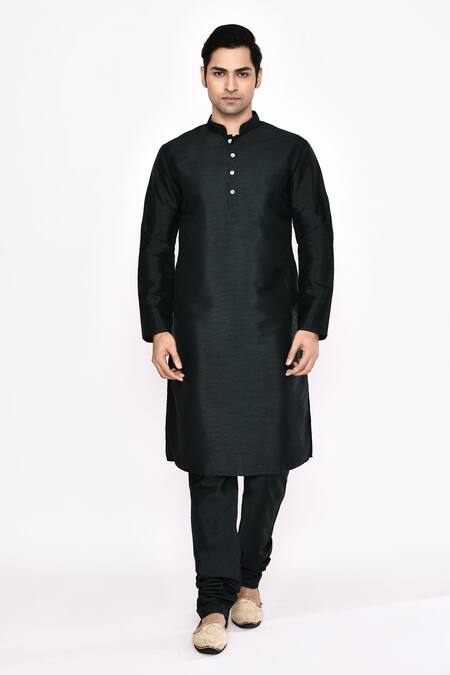 Shop Arihant Rai Sinha Black Silk Blend Churidar Online at Aza Fashions Shop_Arihant Rai Sinha_Black Silk Blend Churidar _Online_at_Aza_Fashions