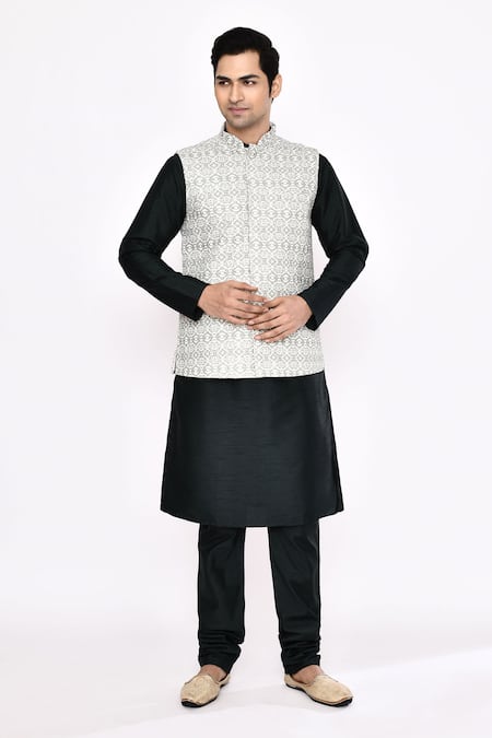 Arihant Rai Sinha Black Silk Blend Churidar at Aza Fashions Arihant Rai Sinha_Black Silk Blend Churidar _at_Aza_Fashions