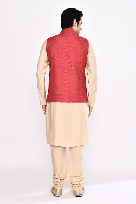 Arihant Rai Sinha Beige Silk Blend Churidar 