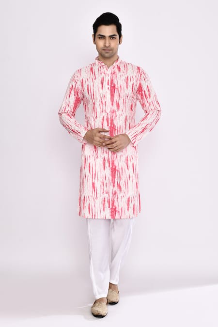 Arihant Rai Sinha Pink Pure Cotton Kurta 