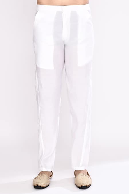 Buy_Arihant Rai Sinha_Orange Silk Embroidery Blend Kurta _Online_at_Aza_Fashions