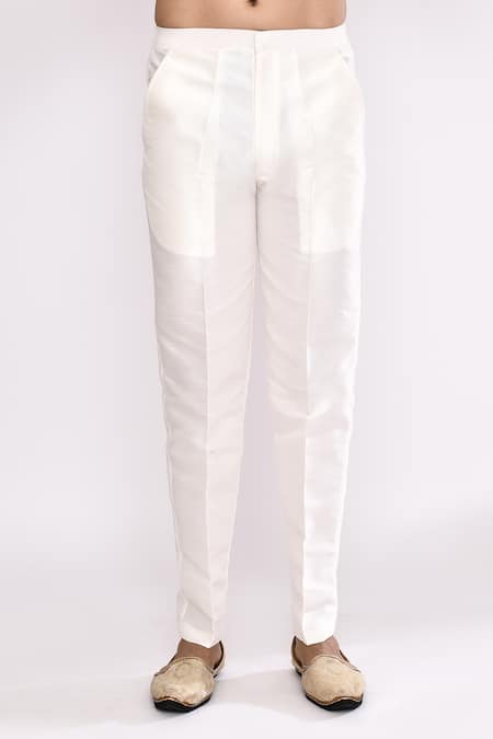 Shop_Arihant Rai Sinha_Blue Silk Printed Blend Kurta _Online_at_Aza_Fashions