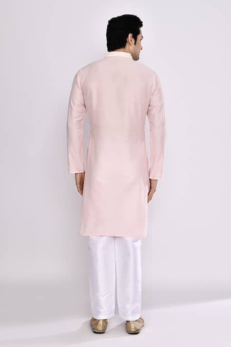Arihant Rai Sinha Pink Pure Silk Kurta 