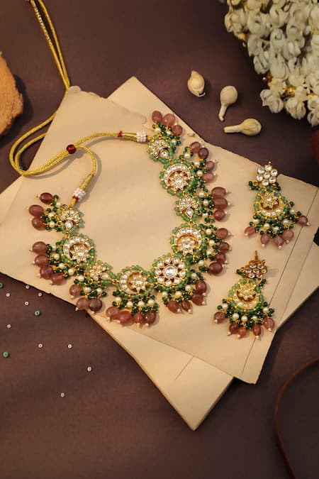 Riana Jewellery Dressy Yet Classic Necklace Set 