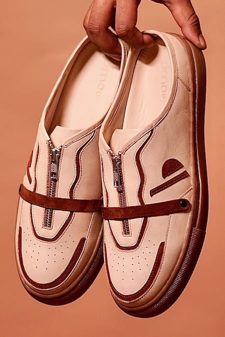 Dmodot Freddo Mocha Leather Sneakers 