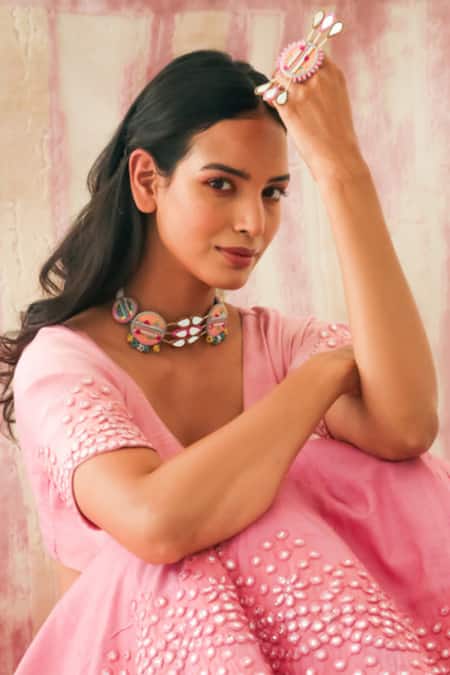 Nakhrewaali Deewangi Multi Color Choker 