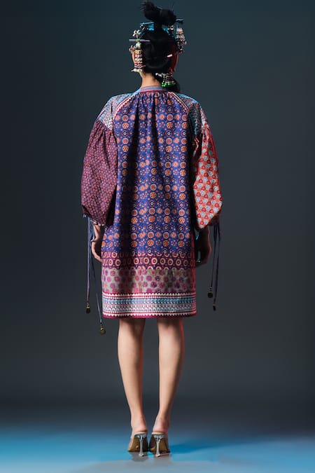 Rajdeep Ranawat Angelica Kaftan Multi Printed Embroidered Kaftan 