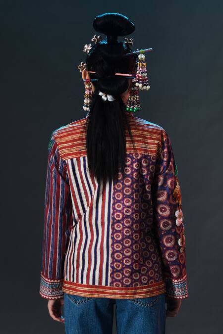 Rajdeep Ranawat Lolita Shirt Multi Printed Embroidered Patched Shirt 